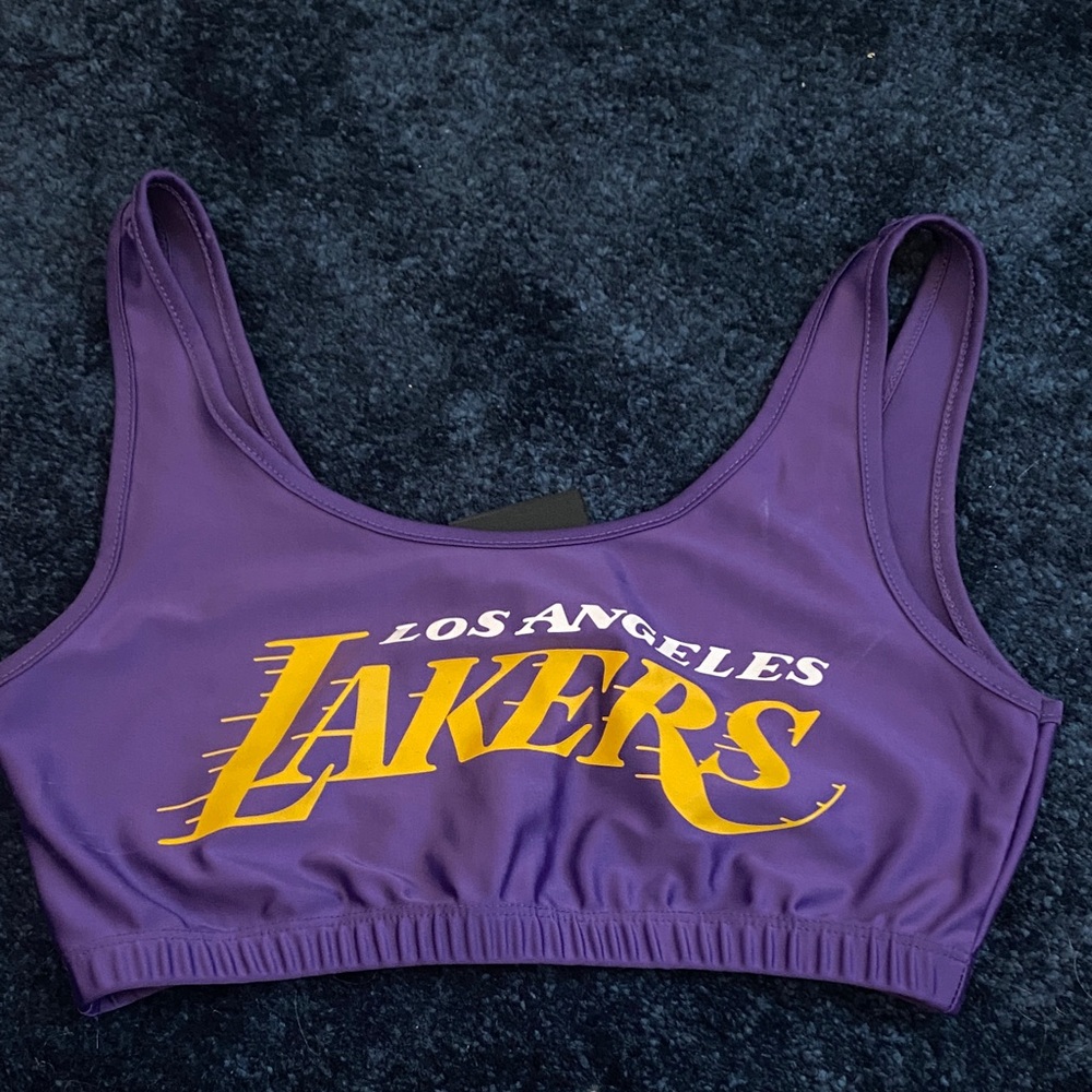 LA Lakers sports bra